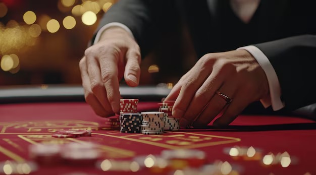 megaslot live casino table interface with real dealer video feed